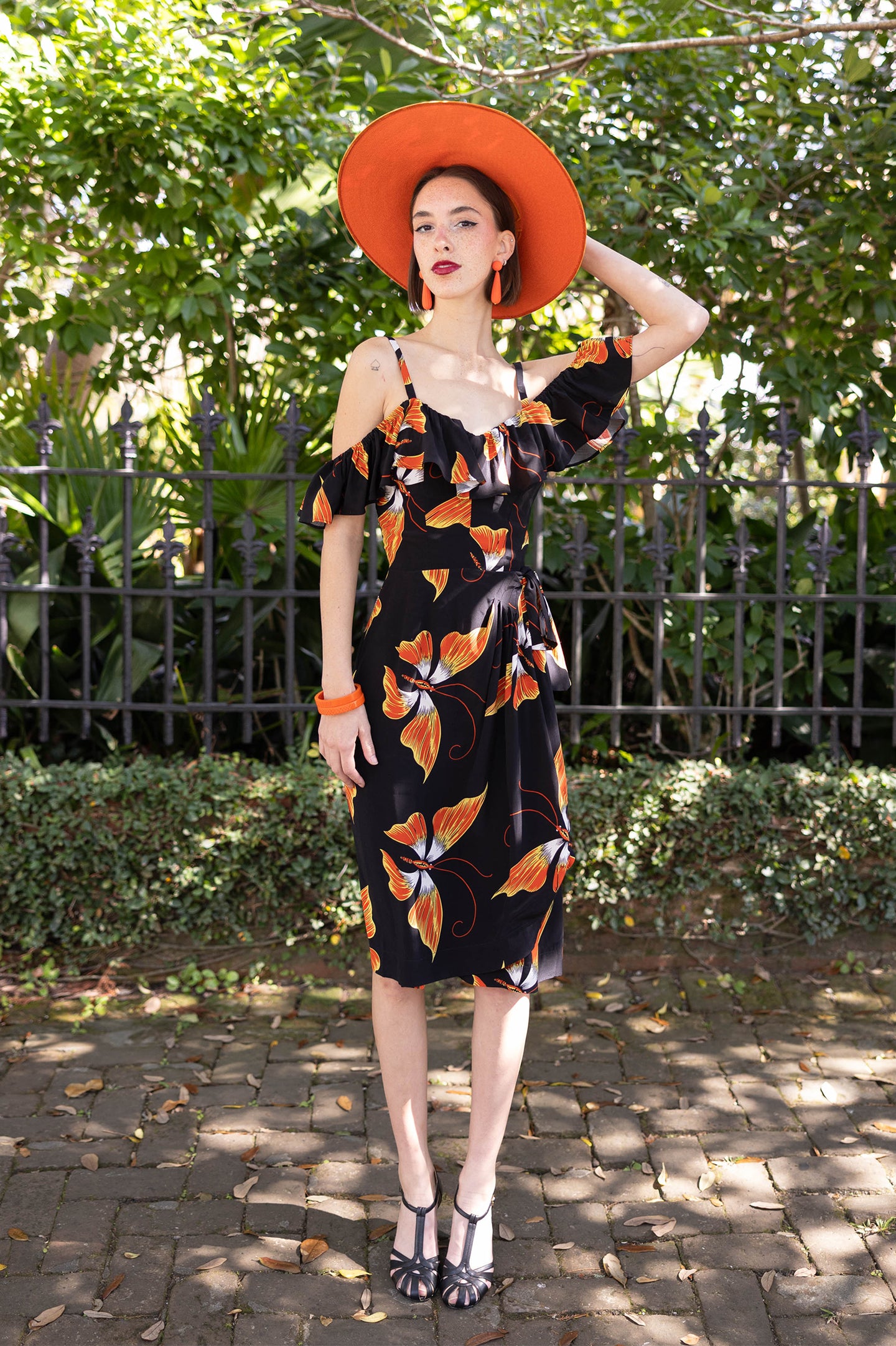 Hollywood Sarong Dress - Adrian Butterfly