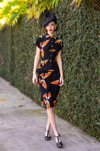 Gathered Back Skirt - Adrian Butterfly