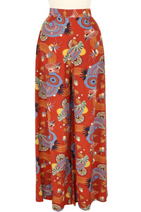 Belle Pants - Art Deco Swirls