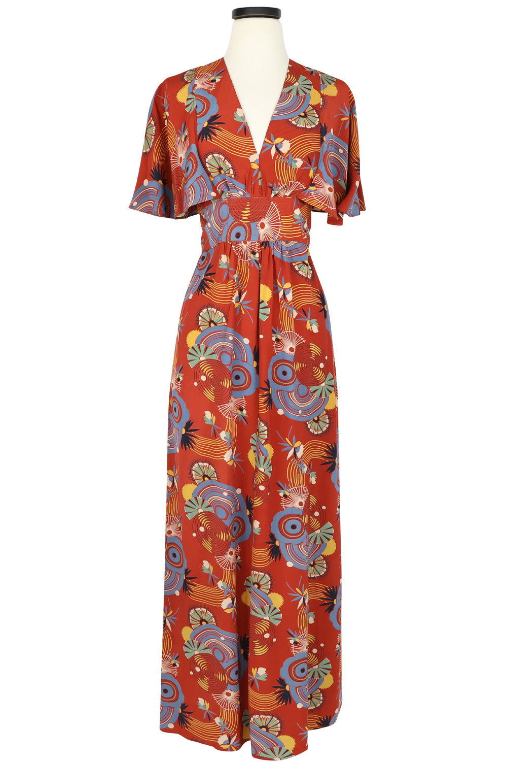 Caftan Dress - Art Deco Swirls
