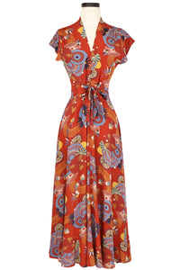 Seaside Dress - Art Deco Swirls