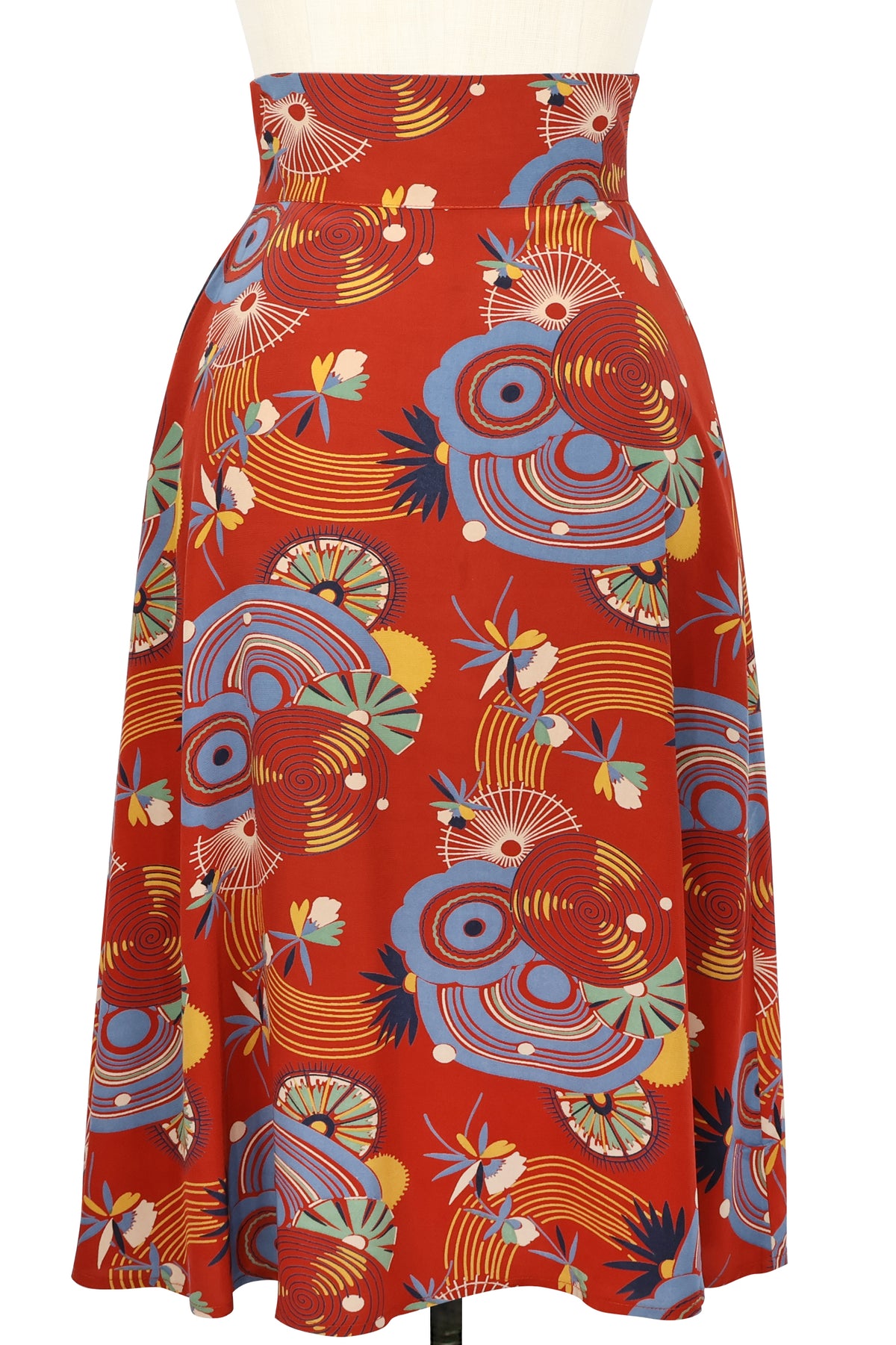 Ashley Skirt - Art Deco Swirls