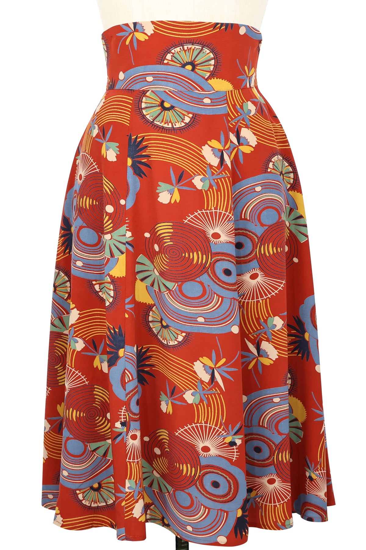 Ashley Skirt - Art Deco Swirls