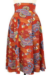 Ashley Skirt - Art Deco Swirls
