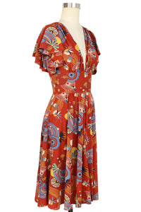 Sylvia Dress - Art Deco Swirls