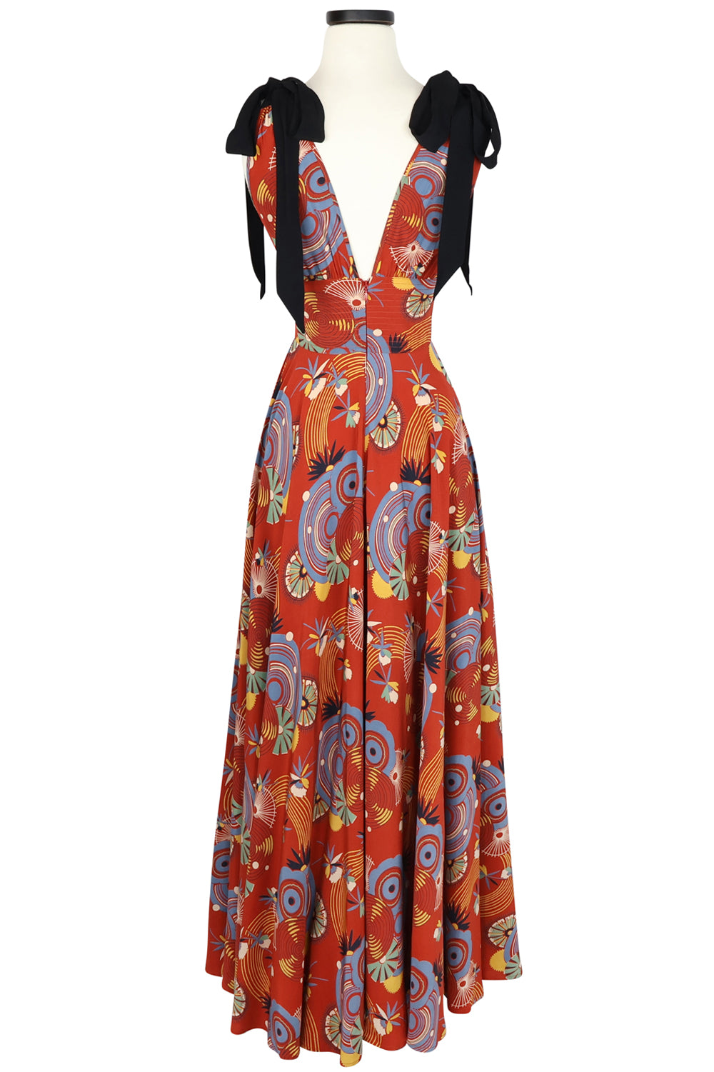 Toulouse Dress - Art Deco Swirls