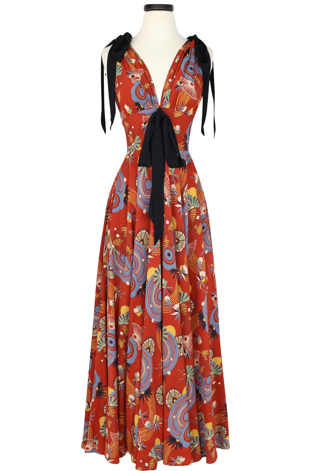 Toulouse Dress - Art Deco Swirls