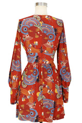 Tuesday Mini Dress - Art Deco Swirls
