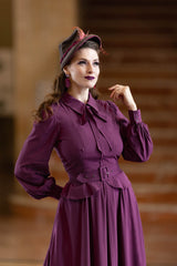 Girl Friday Blouse - Eggplant