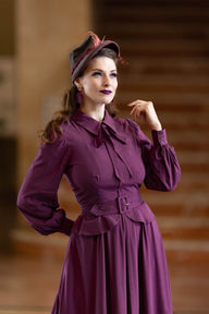 Girl Friday Blouse - Eggplant