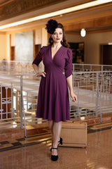 Rosalind Dress - Eggplant