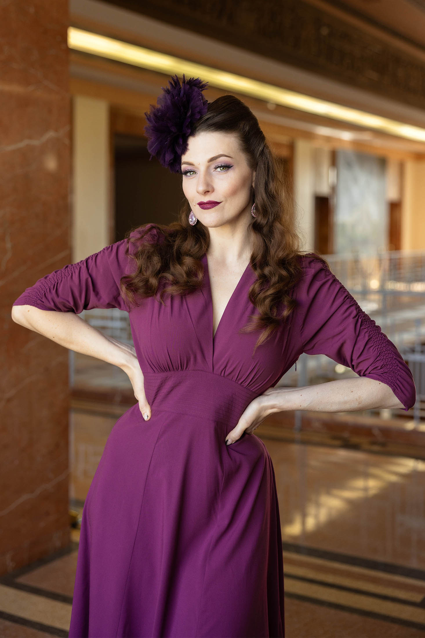 Trashy Diva - Trashy Diva Clothing Rosalind Dress - Eggplant