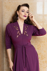 Sylvia Seaside Gown - Eggplant