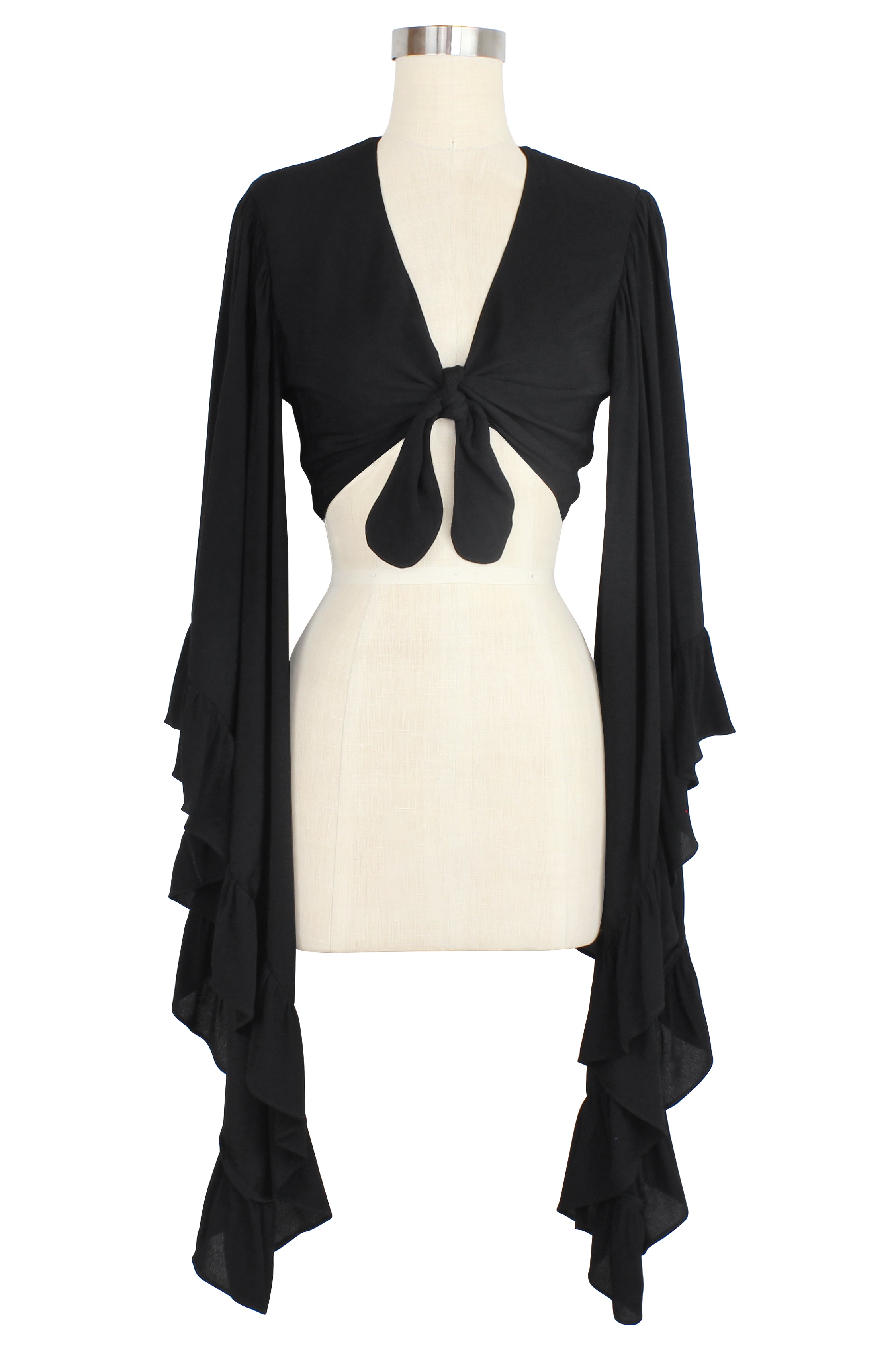 Trashy Diva - Trashy Diva Clothing Butterfly Sleeve Tie Top
