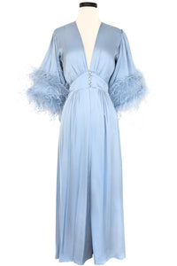 Glam Harlow Robe - Blue Fog