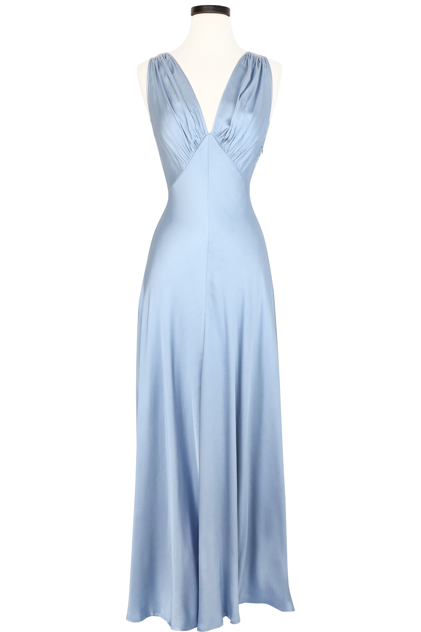 1930s Bias Gown - Blue Fog