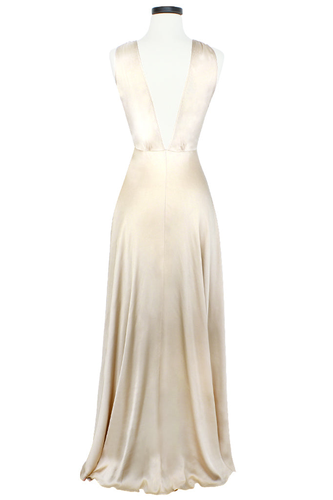 30s Bias Gown - Ivory Satin