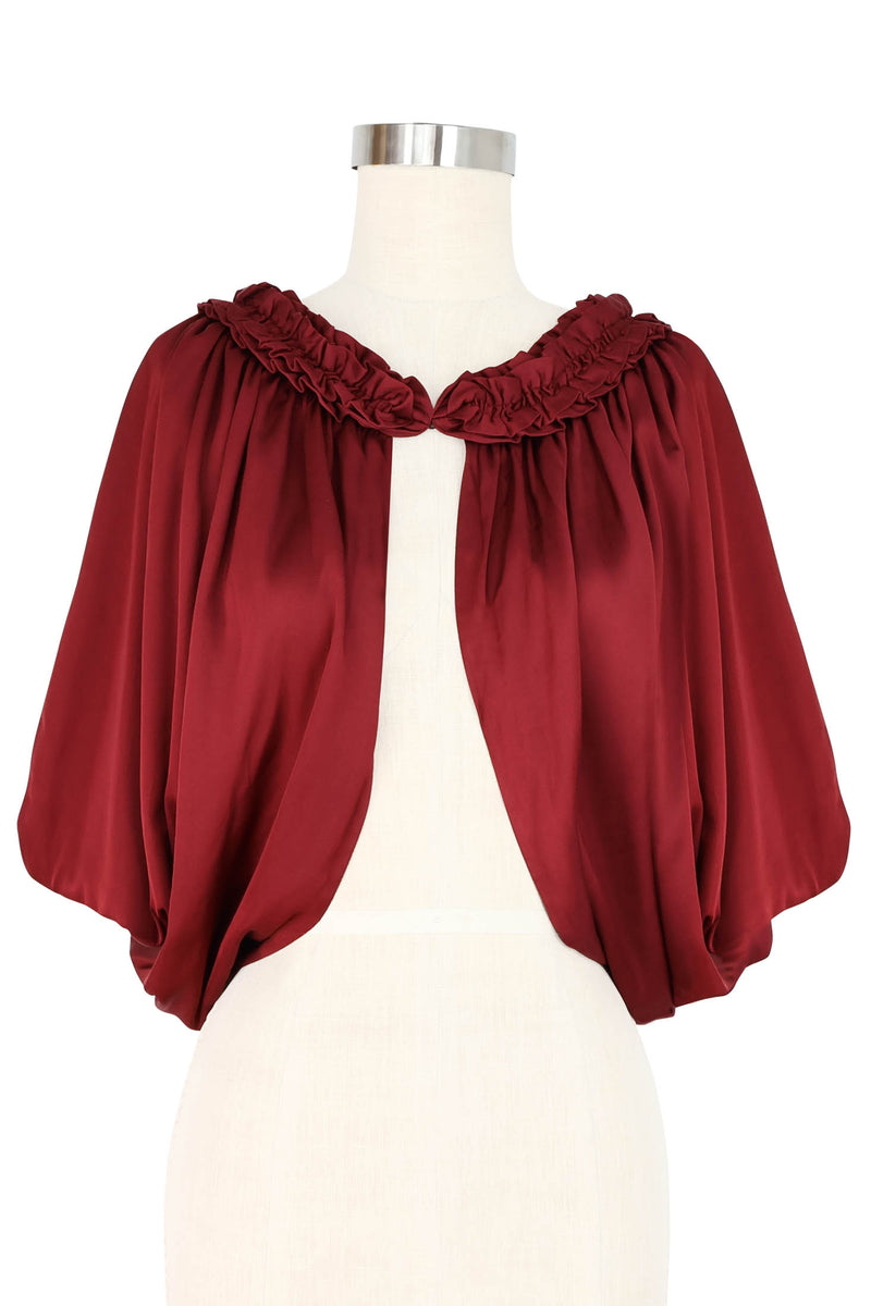 30s Drape Cape Top - Scarlet Starlet