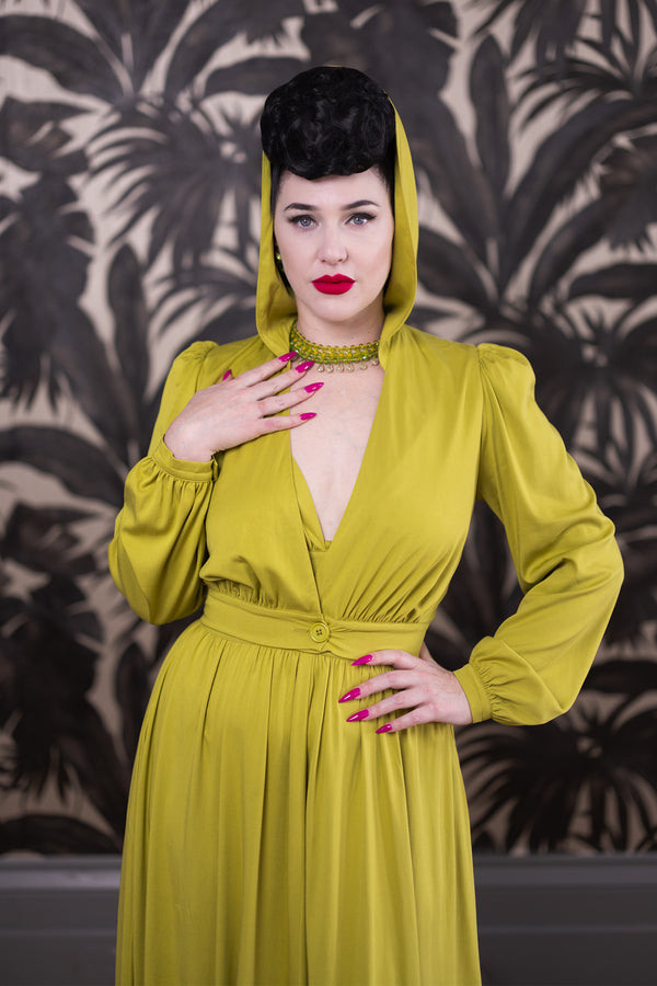 30s Hooded Jacket - Chartreuse