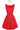 Audrey Mini Dress - Red Stretch Cotton
