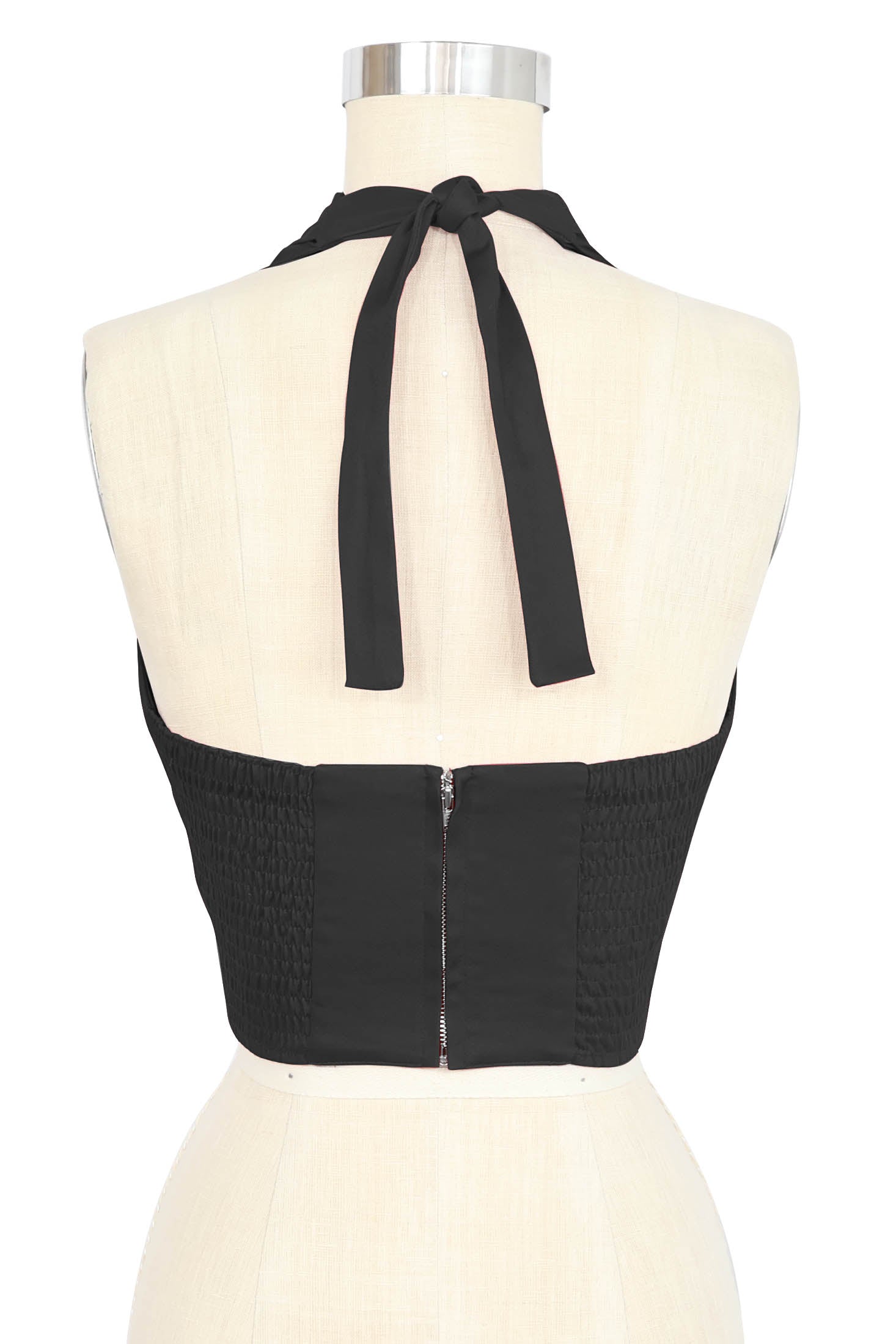 Dottie Blouse- Black Stretch Cotton