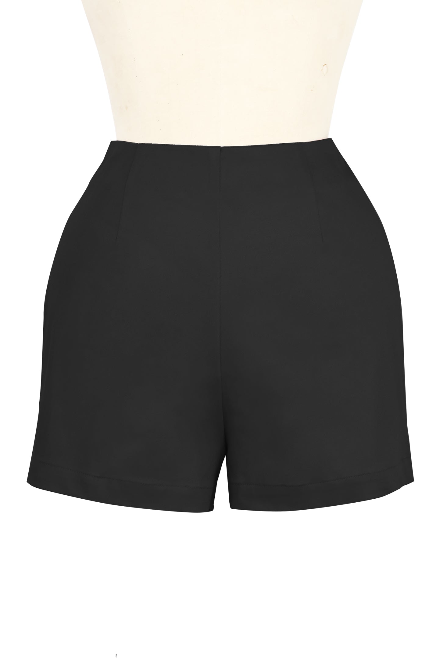 Hot Short - Black Stretch Cotton