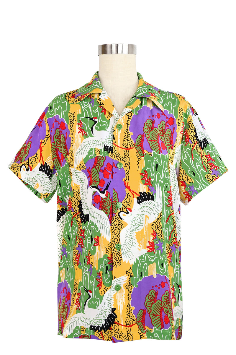 Freddy Shirt - Tropical Cranes