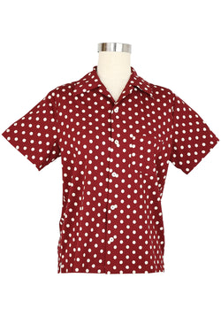 Freddy Shirt - Dubonnet Dots