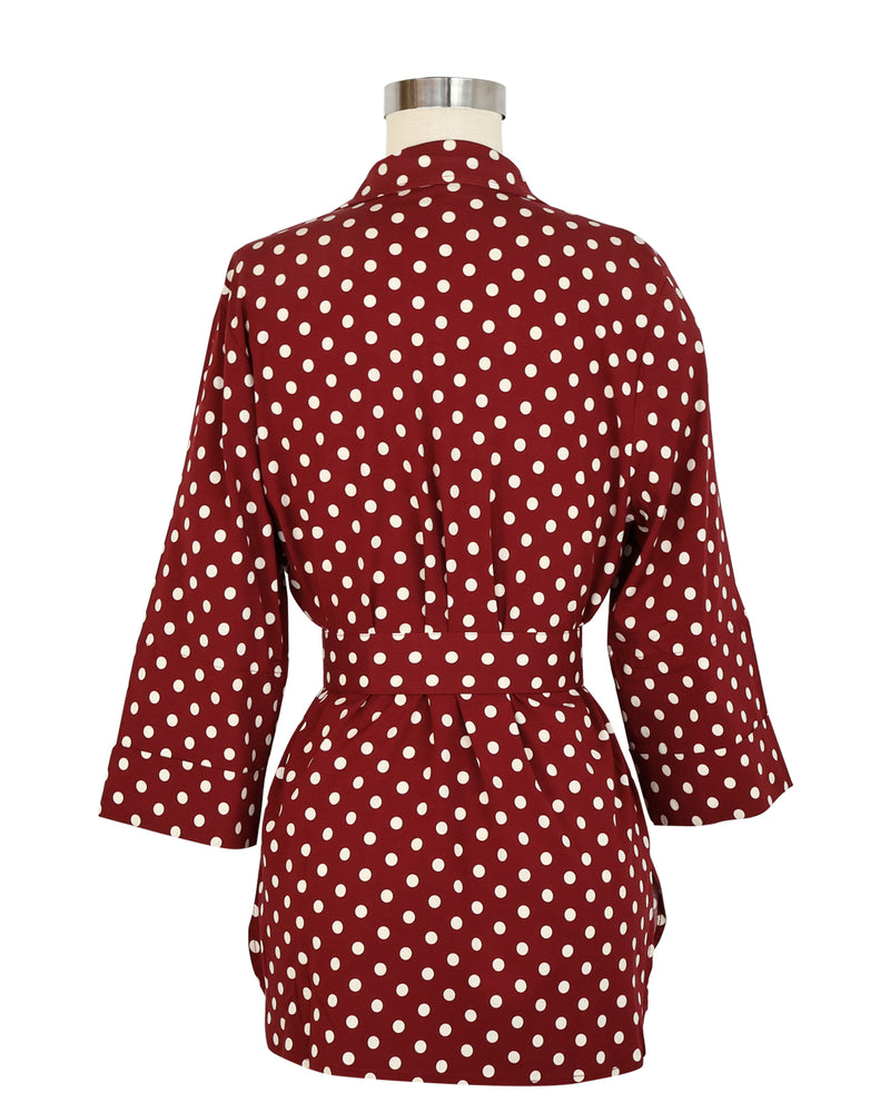 Heather Blazer - Dubonnet Dots