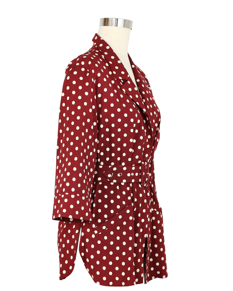 Heather Blazer - Dubonnet Dots