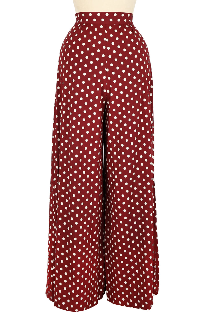 Belle Pants - Dubonnet Dots