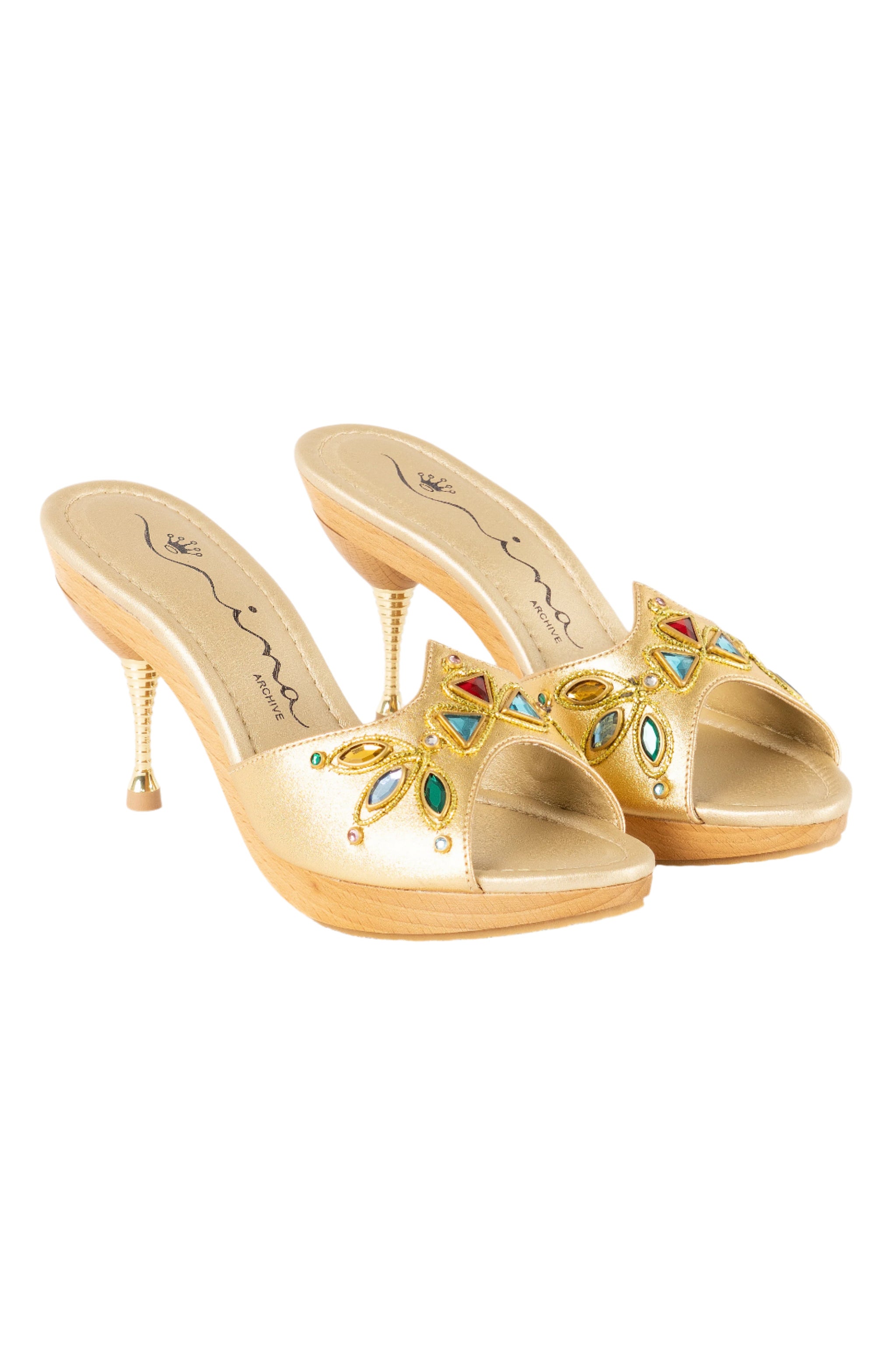 Nina Delight Heels - Gold ##description##