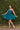 Annette Mini Dress - Deep Teal Stretch Cotton