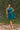 Audrey Mini Dress - Deep Teal Stretch Cotton