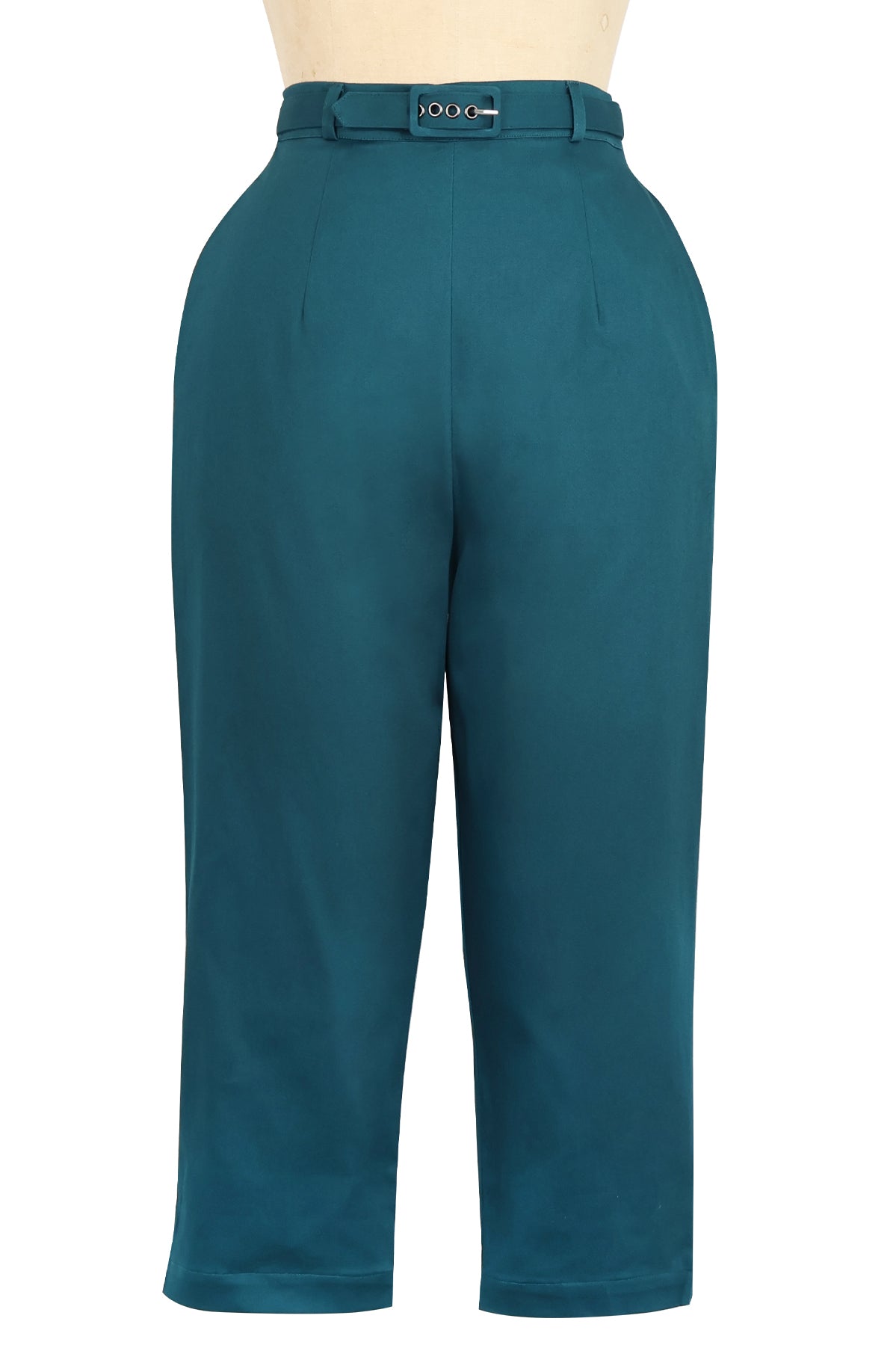 Short Capri Pant - Deep Teal Stretch Cotton