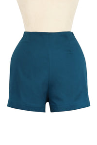 Hot Short - Deep Teal Stretch Cotton