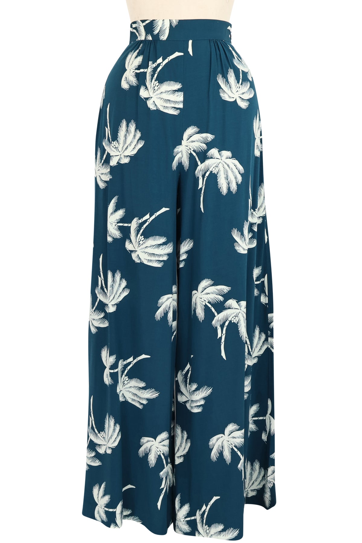 Belle Pants - Deep Teal Tropics
