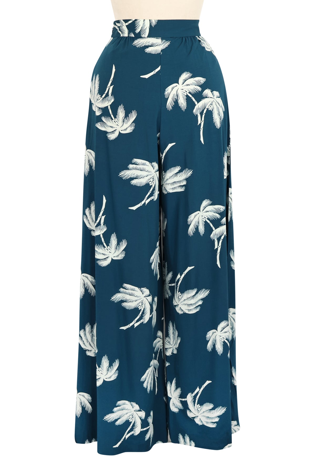 Belle Pants - Deep Teal Tropics