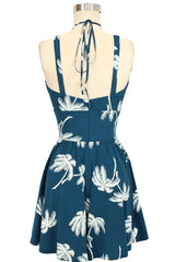 Minda Romper - Deep Teal Tropics