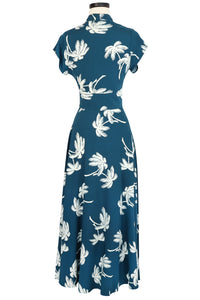 Seaside Dress - Deep Teal Tropics