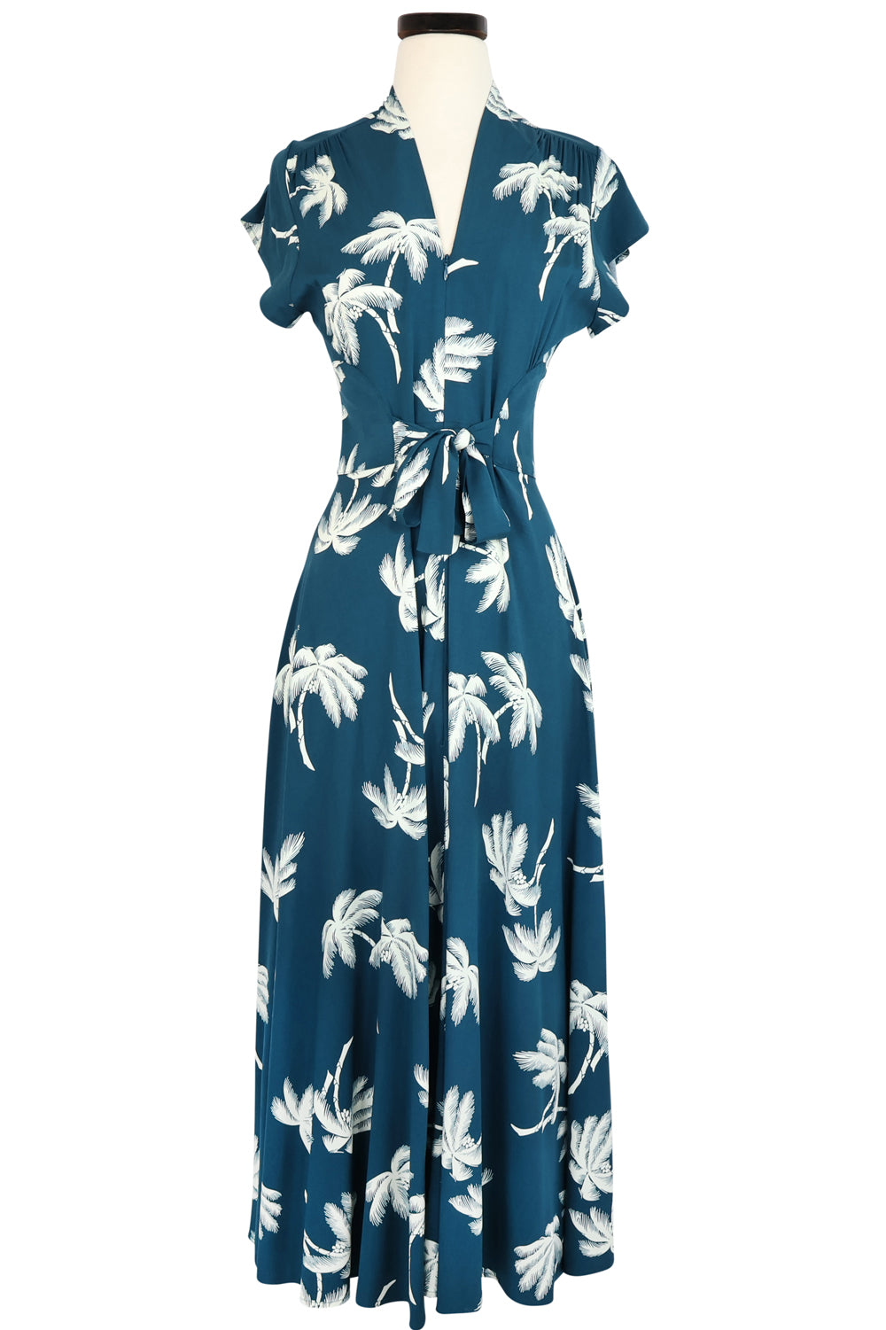 Seaside Dress - Deep Teal Tropics