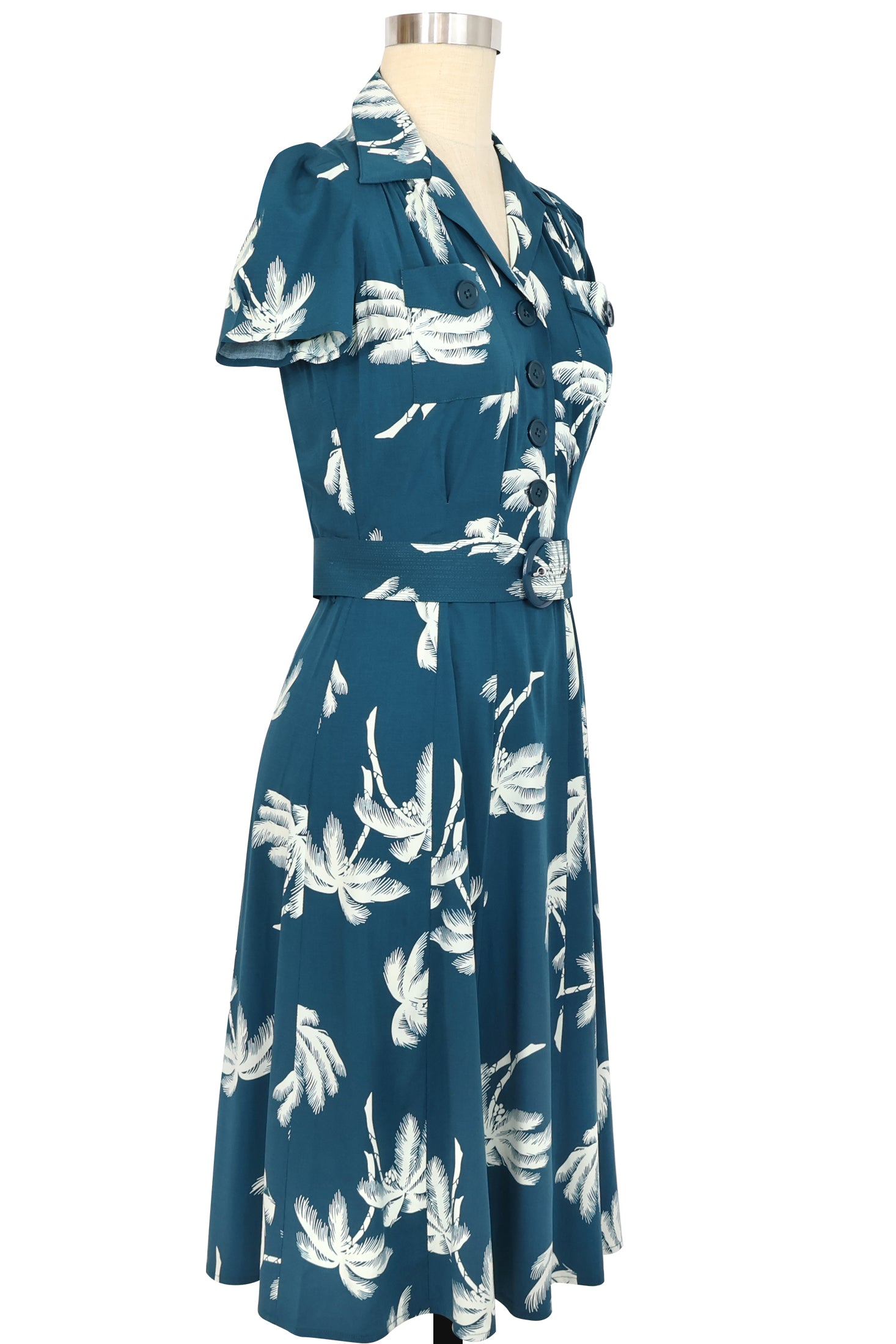 Sweetie Dress - Deep Teal Tropics
