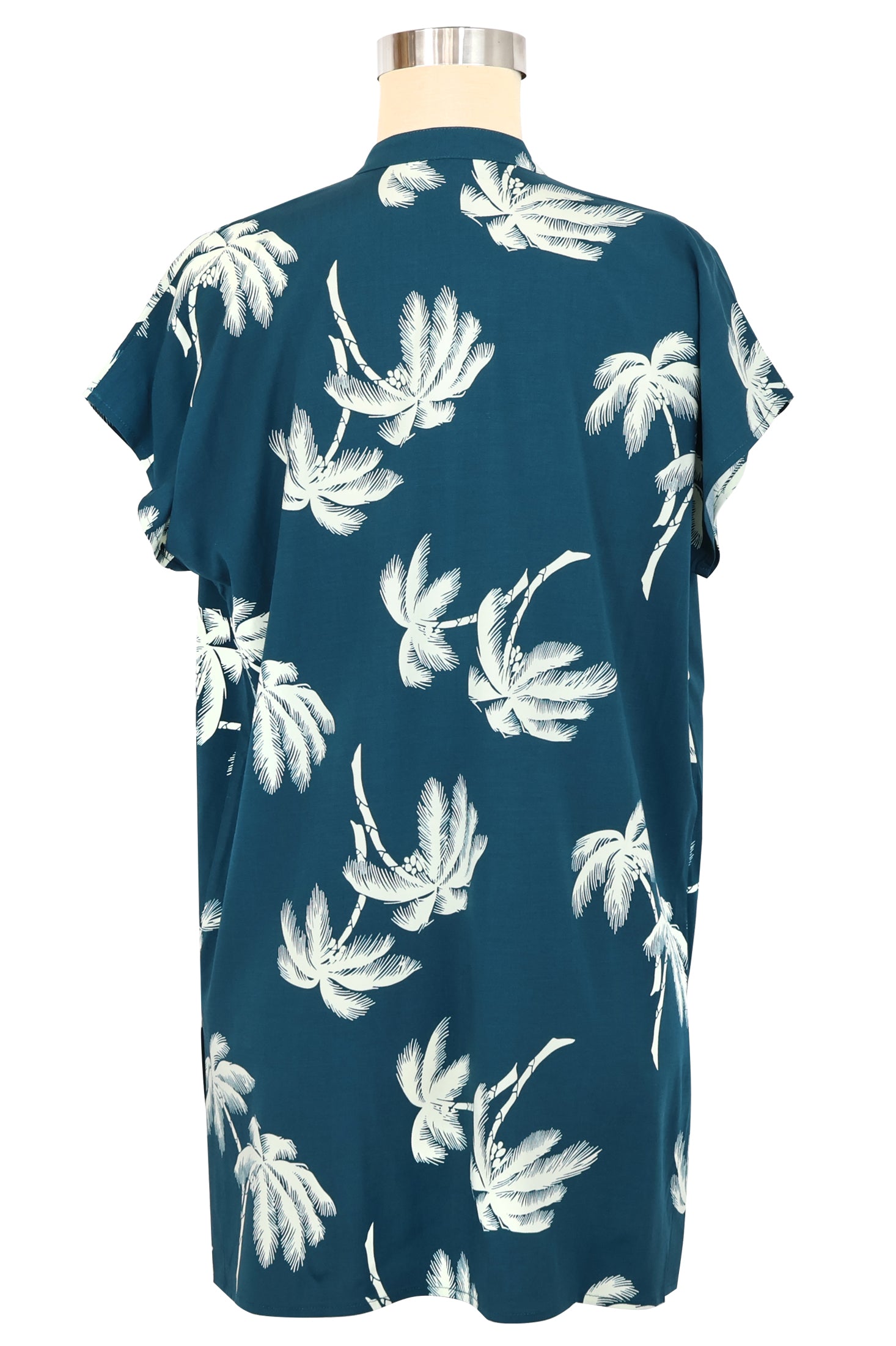 Teatimer Blouse - Deep Teal Tropics