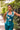 Lena Halter Top - Deep Teal Tropics