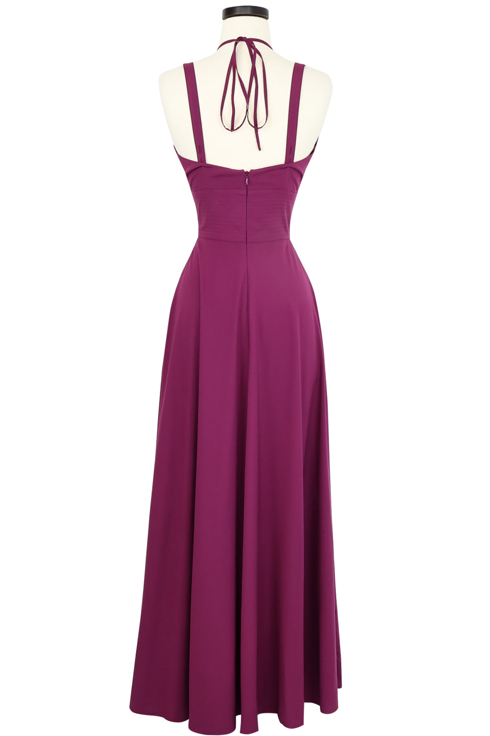 Minda Long Dress - Eggplant