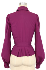 Girl Friday Blouse - Eggplant