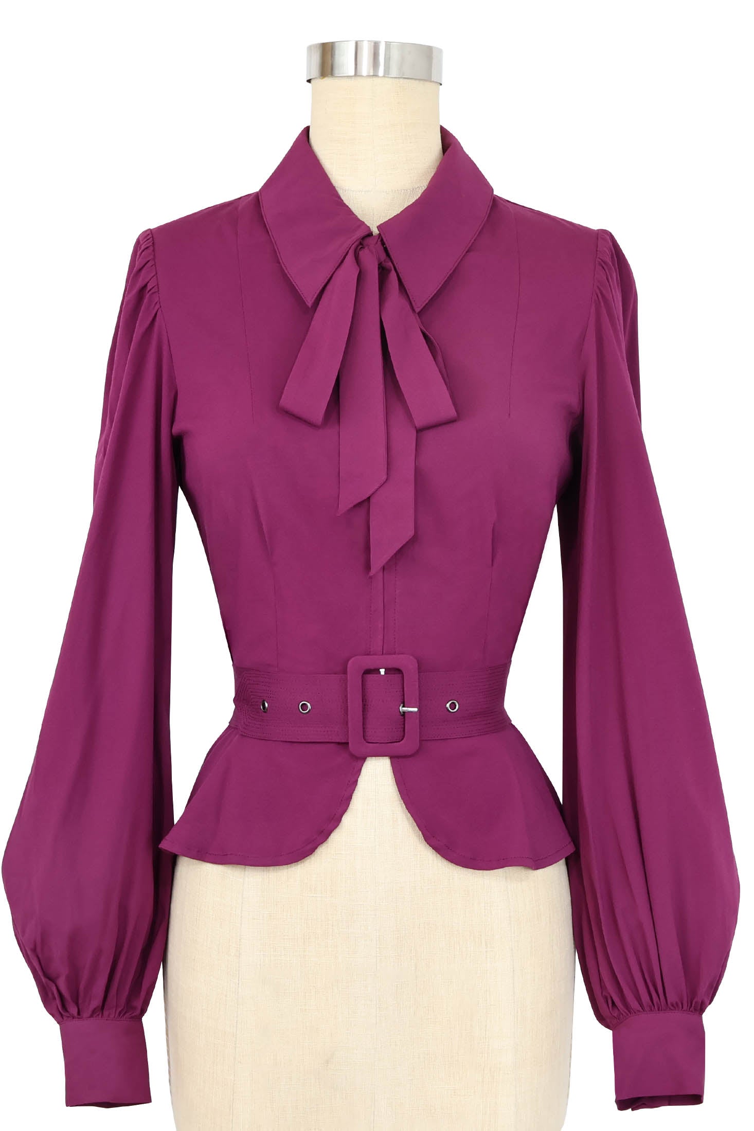 Girl Friday Blouse - Eggplant