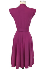 Zip Front Lucky Day Dress - Eggplant