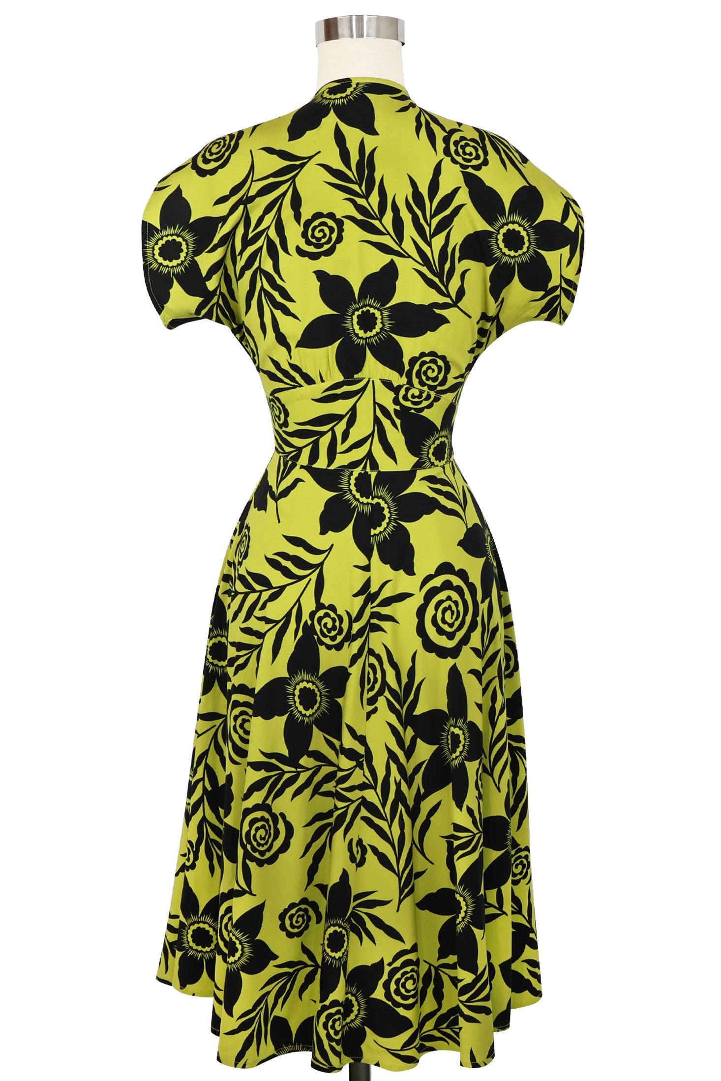 Claire Zip Dress - Fantastical Chartreuse 14 Claire Zip Dress - Fantastical Chartreuse 14
