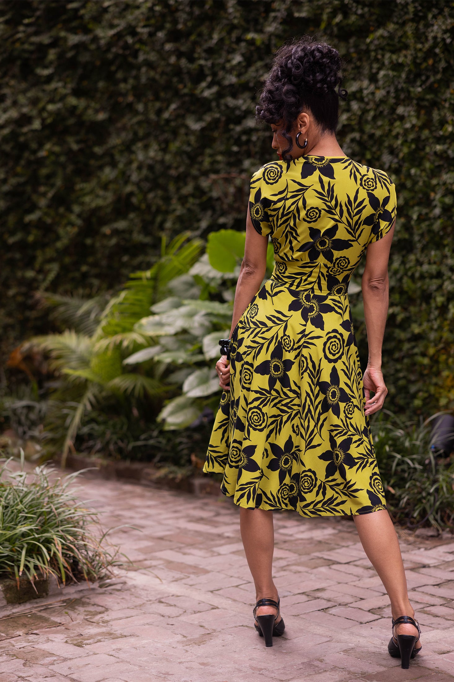 Claire Zip Dress - Fantastical Chartreuse